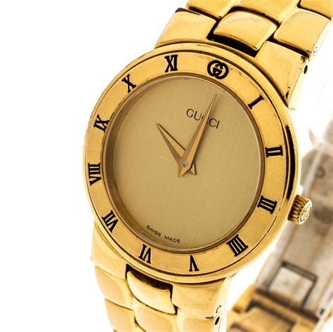 Gucci watch gold plated